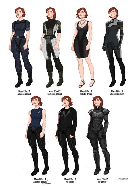 Mass Effect Outfits, Mass Effect Oc, Fem Shepard, Mass Effect Kaidan, Mass Effect Comic, Jane Shepard, Sci Fi Base, Mass Effect Garrus, Mass Effect Funny