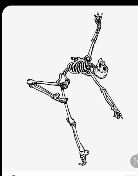 Bvb Tattoo, Ballet Skeleton, Skeleton Drawings, Skeleton Graphic, Inspiration Tattoos, Dancing Skeleton, Skeleton Art, A Skeleton, Eyes Makeup