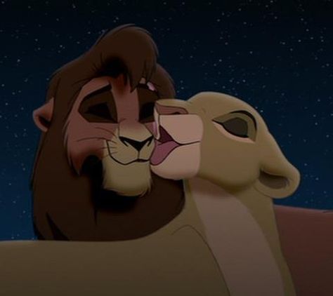 Kovu (Zira's son/Scar's adopted son/Nuka and Vitani's younger brother/Kiara's mate) and Kiara (Simba and Nala's daughter/Kopa's younger sister and Kion's older sister/Kovu's mate) Lion King Kovu, Kiara Lion King, Le Roi Lion Disney, Kiara And Kovu, Lion King 3, Lion King Ii, Lion King 1, Lion King Drawings, Lion King Pictures