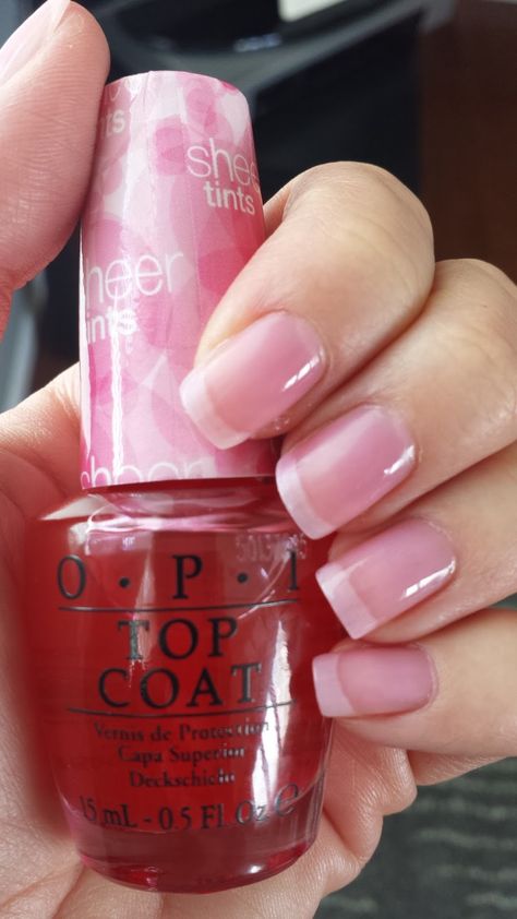 OPI Sheer Tint in Be Magentale with Me Clear Pink Nail Polish, Pink Clear Nails, Sheer Nail Polish, Opi Nail Polish Colors, Sheer Nails, Fitness Blogs, Uv Gel Nail Polish, Red Nail Polish, Clear Nail Polish