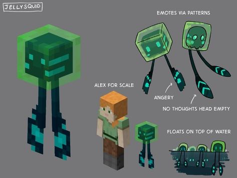 Mincraft Fanart Mobs, Minecraft Redesign, Realistic Minecraft Mobs, Concept Art Minecraft, Minecraft Mob Concept, Custom Minecraft Mobs, Minecraft Lore Ideas, Minecraft Mod Ideas, Minecraft Mob Ideas