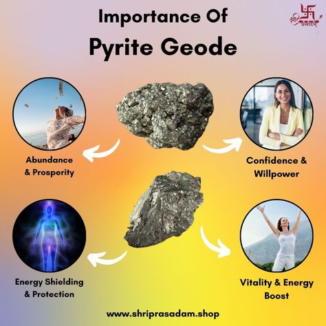 ✨ Enhance Your Energy with Our Pyrite Stone! 💎🌟 Introducing the power-packed Pyrite Stone—an ancient symbol of prosperity and protection. 🔮✨ Let its positive vibes uplift your spirit and aura. Why choose our Pyrite Stone? 🤔 🔥 Energy Booster: Feel revitalized and empowered as the Pyrite Stone channels positive energy into your life, helping you overcome obstacles. 💰 Abundance Magnet: Known as a stone of manifestation, Pyrite attracts wealth and abundance, guiding you towards prosperity and ... Fire Energy, Attracting Money, Pyrite Stone, Stone Energy, Energy Booster, Attracting Abundance, Clear Negative Energy, Energy Boosters, Attract Money