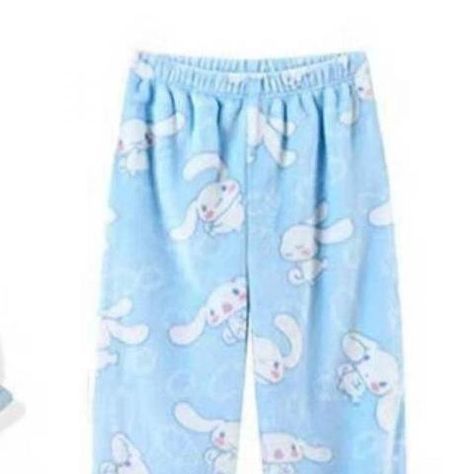 Kawaii Sanrio Y2k Cinnamoroll Blue Pajama Pants Women Soft Home Trousers Harajuku Kawaii Soft Plush Loose Tube Trousers Flannel - Movies & Tv - AliExpress Blue Pajama Pants, Kawaii Pants, Sanrio Clothes, Flannel Fits, White Puffer, Y2k Women, Pants Y2k, Home Clothes, Womens Pajamas Pants