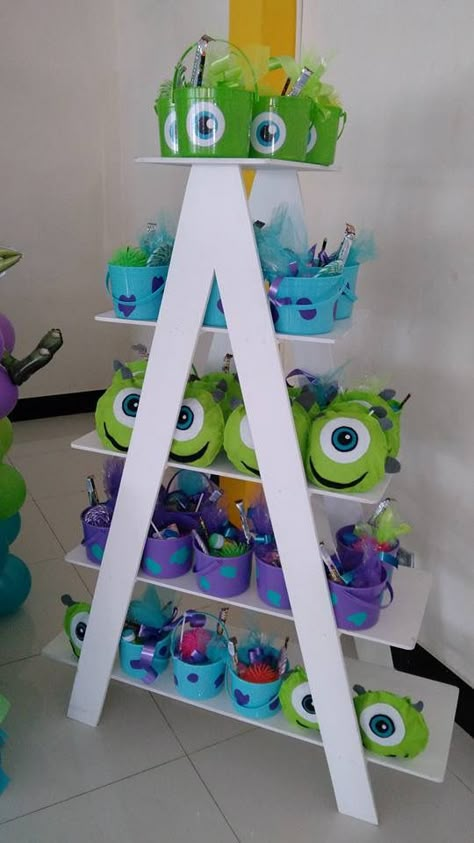 Monsters Inc Party Treats, Monsters Inc Birthday Centerpieces, Monsters Inc Birthday Party Favors, Monster’s Inc Birthday Party, Monsters Inc Desserts, Monsters Inc Boo Birthday Party Ideas, Boo Monsters Inc Party Ideas, Monsters Inc Centerpieces, Monster Inc Party Ideas