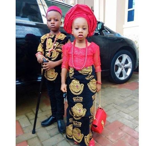 Igbo Fashion, Traditional Dresses For Kids, Igbo Culture, Native Outfits, Ankara Dress Designs, Styles For Kids, Native Wears