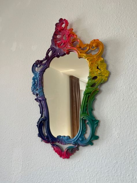 Modern upcycled mirror in rainbow style. Antique mirror
For sell Rainbow Mirror, Mirror Glaze, Rainbow Decorations, Room Inspo, Buy Art, Landscaping, Rainbow, Mirror, Frame