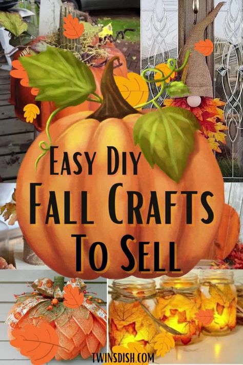 Last-Minute Fall Crafts for Adults: Quick and Easy Projects Fall Bazzar Ideas, Fall Crafts For Home Decor, Easy Fall Decor Ideas For The Home, Easy Cute Fall Crafts, Easy Fall Crafts To Make And Sell, Small Fall Crafts, Easy Diy Fall Decor Dollar Store, Small Fall Wreaths, Fall Wreath Ideas Diy Autumn