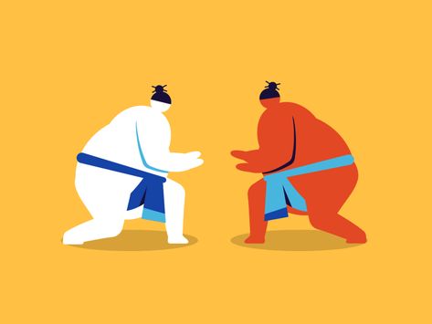 ESPN Sumo sport design push japan illustration animation players fight sumo espn Sumo Illustration, Terry Pratchett Books, Japan Animation, Sports Gif, Animation Inspiration, Japan Illustration, Anime City, Illustration Animation, Sport Design