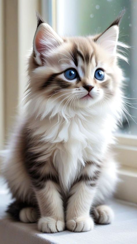 Cute Cat Pics Kittens, Funny Kitten Pictures, Cute Fluffy Kittens, Drawing Pics, Photos Wallpaper, Kitty Girl, Cute Puppies And Kittens, Kitten Images, Kitty Cartoon