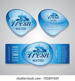 Label Minuman, Water Bottle Logos, Water Bottle Label Design, Ice Logo, Ux Design Principles, Water Drop Logo, Happy Birthday Clip Art, Air Minum, Bottle Design Packaging