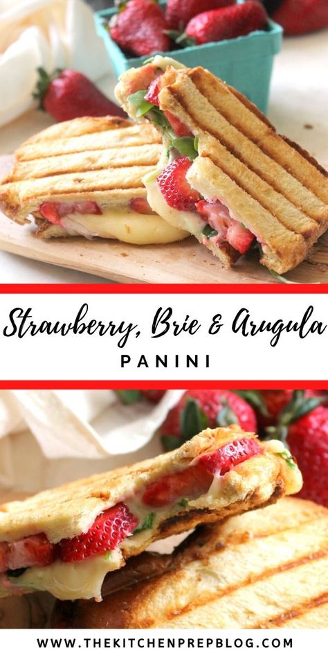 Arugula Panini, Frozen Berry Recipes, Strawberry Brie, Brie Grilled Cheese, Steak Dinner Sides, Strawberry Dishes, Strawberry Cake Recipes, Best Pasta Recipes, Kitchen Prep