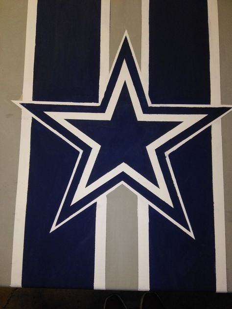 Dallas Cowboys Painting Canvases, Nfl Painting, Dallas Cowboys Painting, Dallas Cowboys Room Decor, Cowboys Painting, Dallas Cowboys Art, Dallas Cowboys Room, Cowboy Room, Cowboys Star