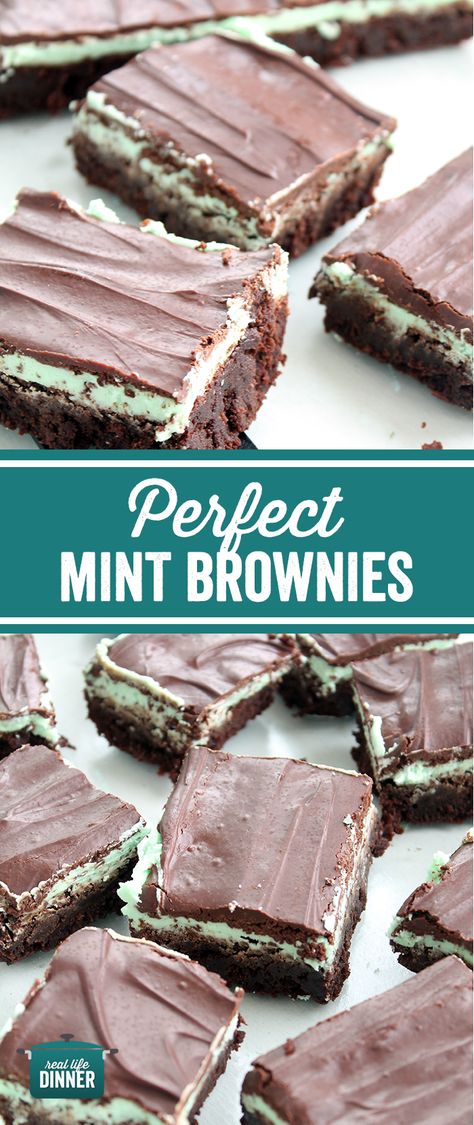 Mint Brownies Recipe, Mint Chocolate Desserts, Chocolate Mint Brownies, Mint Desserts, Mint Cake, Brownies Recipe Homemade, Chocolate Chip Brownies, Dessert Oreo, Mint Brownies