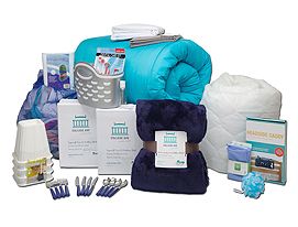 DormCo's Bedding Packages Mean Fast, Easy Shopping! Trunk Party Ideas, Trunk Party Ideas College, Party Ideas College, Project Graduation, College Dorm Supplies, Dorm Room Essentials List, Dorm Room Organization Diy, College Items, Dorm Room Necessities