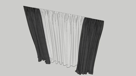 curtain1 | 3D Warehouse Curtain 3d Warehouse, Soft Decor, Tire Shop, One Room Apartment, Stage Curtains, Clothing Store Interior, Unique Curtains, Short Curtains, Grey Curtains