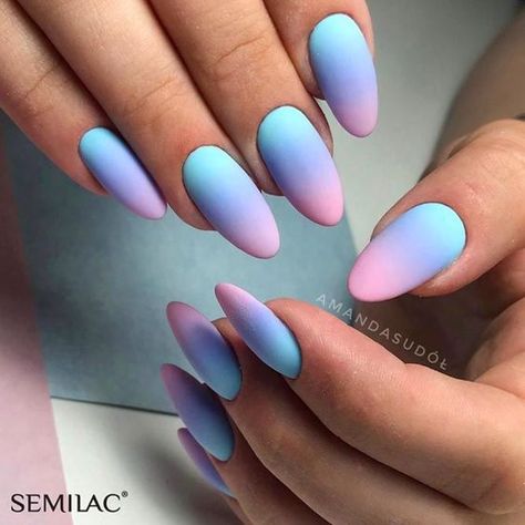 Unghie Sfumate, Matte Nails Design, Ombre Nail Designs, Nail Art Ombre, Short Acrylic Nails Designs, Pink Nail, Fire Nails, Fancy Nails, Short Acrylic Nails