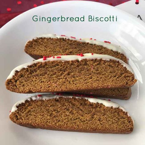 Gingerbread Biscotti Recipe, Best Biscotti Recipe, Easy Biscotti Recipe, Gingerbread Biscotti, Melted White Chocolate, Easy Gingerbread, Biscotti Cookies, Biscotti Recipe, Fine Cooking