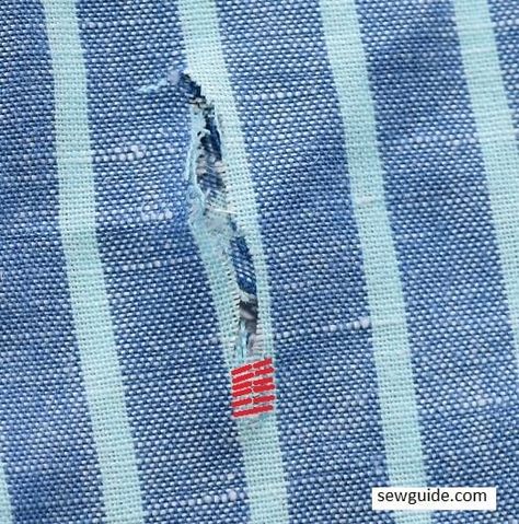 Mend Tear In Fabric, Mending A Tear In Fabric, Invisible Mending Stitch, Embroidery Mending Ideas, How To Mend A Tear In Fabric, Sweater Mending, Bali Kitchen, Invisible Mending, Repairing Clothes