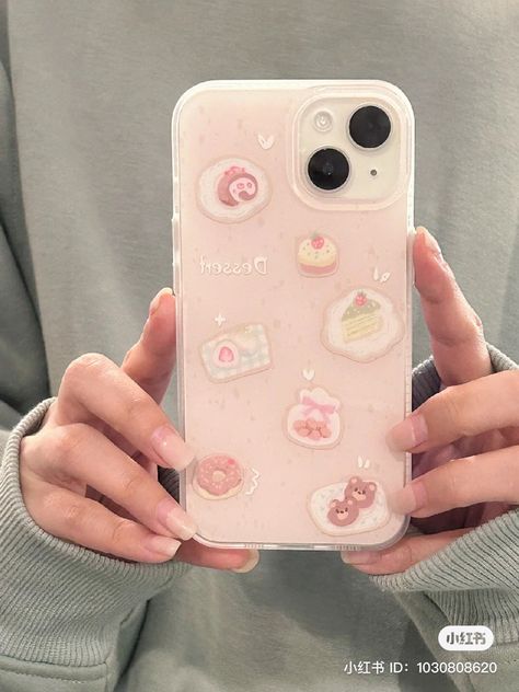 Phonecase Aesthetic, Light Pink Aesthetic, Mobile Phone Case Diy, Korean Phone Cases, Frames Diy Crafts, Diy Phone Case Design, Girly Phone Cases, Diy Iphone Case, Kawaii Phone Case