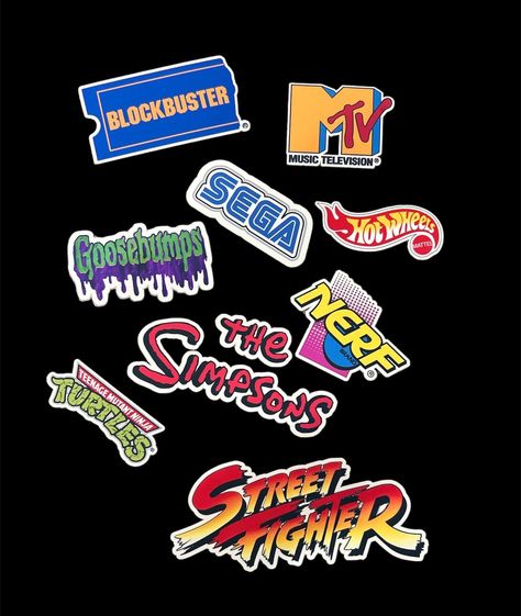 90s stickers set 5 for your aesthetic, retro, vintage projects. #90s #stickers #aesthetic #retro . #90s_Stickers #Image_Stickers #Stickers_Set #Personalized_Water_Bottles Things From The 90s, 90s Retro Aesthetic, 90s Stickers, Custom Hard Hats, Custom Car Stickers, 5 Aesthetic, Custom Wall Stickers, Retro Stickers, Hard Hat Stickers