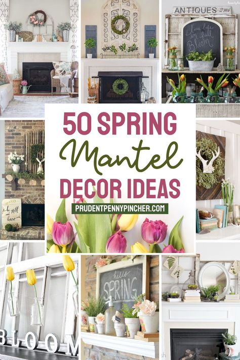 Easter Fireplace Mantel Decor, Easter Fireplace Mantel, Summer Mantel Decorating Ideas, Spring Fireplace Decor, Spring Mantel Decor, Easter Mantle Decor, Easter Mantel, Spring Mantel Decorating Ideas, Spring Mantle Decor