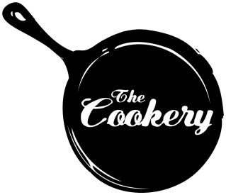 The Cookery logo. Cookery Logo Design, Cookery Logo, Cookery Design, Commissary Kitchen, Bistro Box, Logo Online Shop, Kitchen Logo, Bakery Logo, School Logo