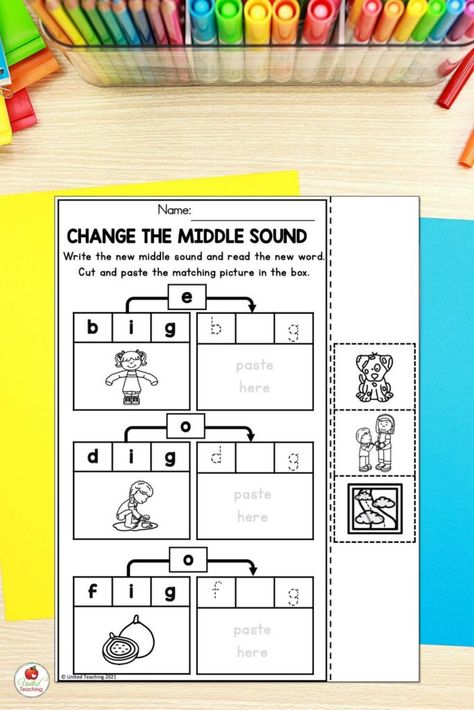 Learn about practical strategies and activities for teaching phoneme substitution that will enhance your students' phonemic awareness skills. Phoneme Substitution Activities, Phoneme Substitution, Teaching Sound, Medial Sounds, Spelling Cvc Words, Word Ladders, Middle Sounds, Phonemic Awareness Activities, Short Vowel Words