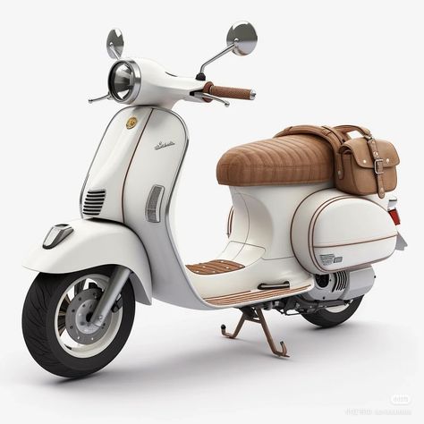 Vintage Vespa Scooter, Vespa Aesthetic, White Vespa, Vespa Accessories, Vespa Bike, Vintage Moped, Classic Vespa, Cute Vans, Retro Scooter