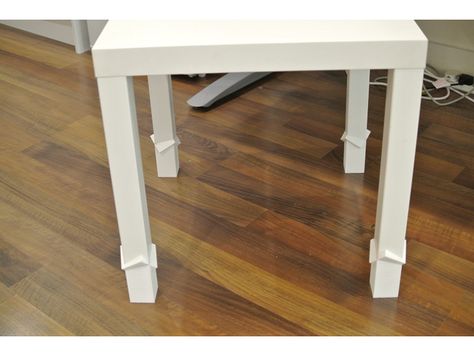 Diy Bed Risers, Table Legs Diy, Table Leg Extenders, Ikea Mattress, Stainless Steel Table Legs, Bed Frame Legs, Bed Frame Sets, Diy Table Legs, Lack Table