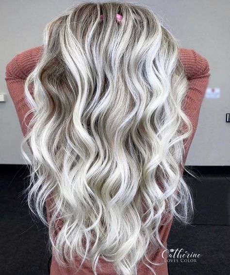 Unique Hair Colors, Waterfall Hair, Waterfall Hairstyle, Ice Blonde Hair, Platinum Blonde Hair Color, Icy Blonde Hair, Beautiful Blonde Hair, Ice Blonde, Blonde Hair Inspiration