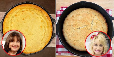 How to Make Easy Corn Bread From Dolly Parton and Ina Garten Dolly Parton Cornbread Recipe, Dolly Parton Recipes, Cornbread With Corn, Cornbread Recipe Sweet, Cornbread Recipes, Easy Corn, Cornbread Easy, Recipes Bread, Pork Loin Recipes