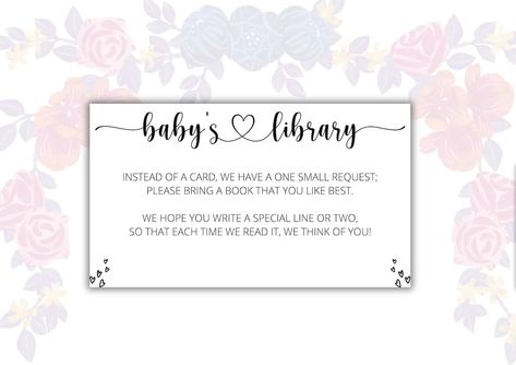 In Lieu Of Cards Bring A Book, Bring A Book Instead Of A Card Printable, Baby Books Instead Of Cards, Bring A Book Baby Shower Insert, Bring A Book Instead Of A Card, Books Instead Of Cards For Baby, Book Instead Of Card Baby Shower Note, Books For Baby Instead Of Card, Baby Shower Book Instead Of Card