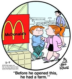 Kids Humor, Family Circus Cartoon, Family Circus Comics, Funny Sports Memes, Family Circus, Funny Quotes For Kids, Family Cartoon, Childhood Books, Family Funny