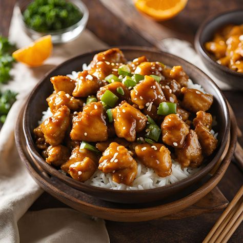 P.F. Chang’s Orange Chicken is a delicious Chinese dish featuring crispy chicken tossed in a sweet citrus chili sauce. It’s a family favorite, known for its Pf Chang’s Orange Chicken, Pf Chang Orange Chicken Recipe, Chinese Orange Chicken Recipe, P.f. Chang’s, Orange Peel Chicken Recipe, Orange Peel Chicken, Chicken Nutrition Facts, Spicy Orange Chicken, P F Chang