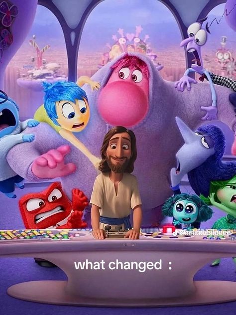 Inside Out Emotions, Philippians 4 7, Jesus Saves Bro, Inside Out Characters, Inside Out 2, Jesus Wallpaper, Peace Of God, Guard Your Heart, Christian Memes