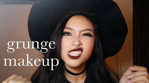 Makeup Tutorial Grunge, Grunge Makeup 90s, 90s Makeup Tutorial, 90s Grunge Makeup, Grunge Makeup Tutorial, White Blonde Highlights, Makeup Tumblr, 90s Makeup, Make Up Tutorials