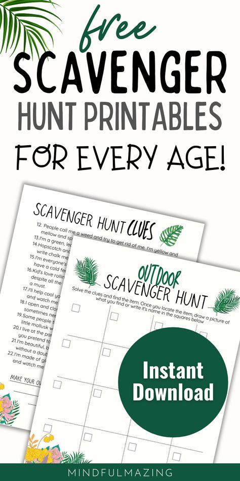 Hiking Scavenger Hunt Printable, State Park Scavenger Hunt, Mountain Scavenger Hunt, Backyard Scavenger Hunt Clues, Nature Scavenger Hunt Free Printable, Woodland Scavenger Hunt, Kids Scavenger Hunt Outdoor Clues, Blank Scavenger Hunt Template, Outside Scavenger Hunt Clues