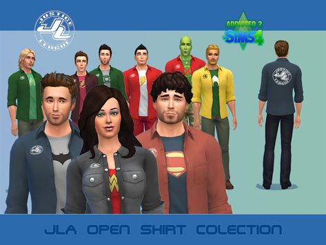 Found in TSR Category 'Sims 4 Male Everyday' Loose Tshirt, Open Shirt, Sims Community, Casual Cardigans, Electronic Art, Fun Comics, Comic Heroes, Rainbow Pattern, The Sims Resource