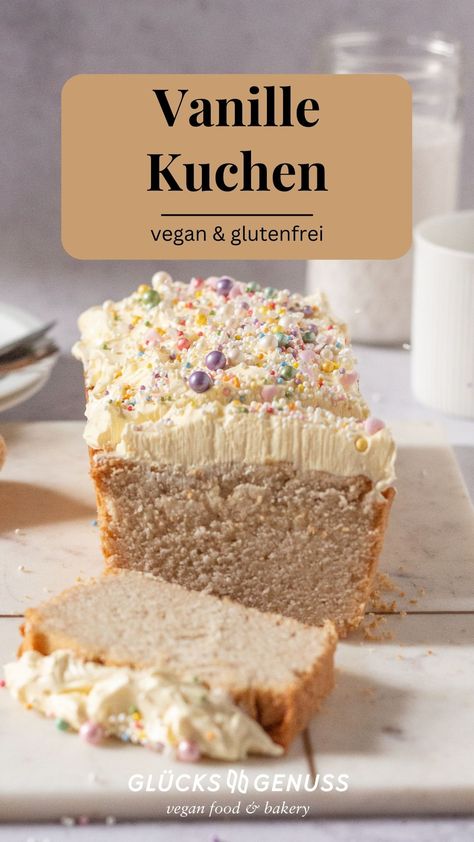 Dieses Rezept für veganen & glutenfreien Vanillekuchen musst Du unbedingt ausprobieren. Lactose Free Recipes, Vegan Pie, Vegan Cafe, Happy Foods, Eat Dessert First, Vegan Cake, Vegan Sweets, Eat Dessert, Vegan Baking