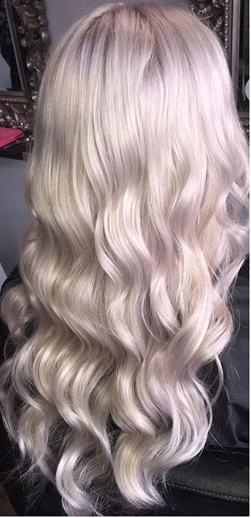 Pearl Hair Color Blondes, Pearl Hair Color, Pearl Blonde Hair, Pearl Highlights, Metallic Hair Color, Cool Blonde Hair Colour, Blonde Foils, Blonde Shades, Pearl Blonde