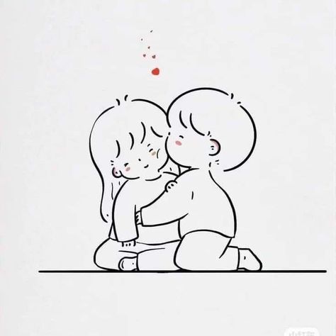 Doodle Art Love Couple, Love Cartoon Couple Drawing, Cute Couple Art Doodle, Cute Love Doodles Couples, Cute Couple Doodles, Brother And Sister Tattoo Ideas, Sister Tattoo Ideas, Sister Tattoo, Love Cartoon Couple