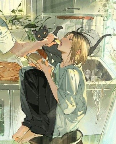 Kuroo X Kenma, Kenma Kozume, Haikyuu Ships, Haikyuu Fanart, Haikyuu 3, Ethereal Art, Haikyuu Anime, Funny Anime Pics, Cute Anime Guys