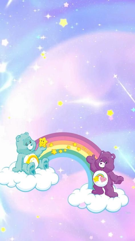 Care Bears Party, Bears Birthday Party, Care Bears Birthday, Care Bears Birthday Party, Care Bear Party, Care Bear Birthday, Pink Sparkly, Bear Birthday, Braids For Kids