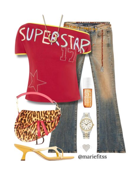 Blonde hair 👱🏾‍♀️ would eat with this outfit 😍⭐️ Girly Street Wear, Blonde Outfits, Y2k Outfits Ideas, Vibe Playlist, Fit Layout, Polyvore Outfits Summer, College Summer Outfit, Graphic Outfit, Y2k Outfits Aesthetic