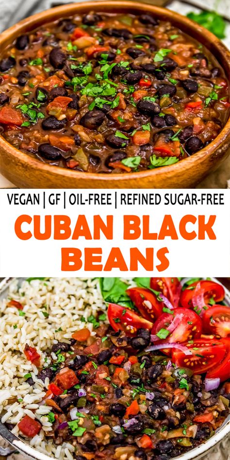 Cuban Spices, Cuban Black Beans Recipe, Black Beans Recipe, Sandwich Vegetarian, Cuban Black Beans, Pepper Sandwich, Black Bean Recipes, Beans Recipe, Vegan Appetizers