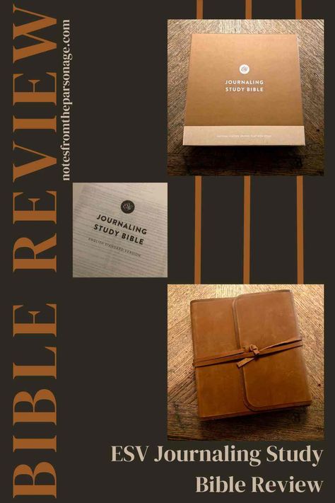 Pinterest Image of ESV Journaling Bible Esv Study Bible, Esv Journaling Bible, Esv Bible, Personal Bible Study, Journaling Bible, Study Bible, Daily Bible Reading, Bible Translations, Bible Notes