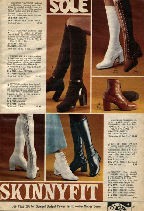 .. 1970s Shoes, 70s Boots, 1970s Fashion Women, 70s Shoes, Fashion 1970s, 60s 70s Fashion, 60s And 70s Fashion, 70s Inspired Fashion, Seventies Fashion