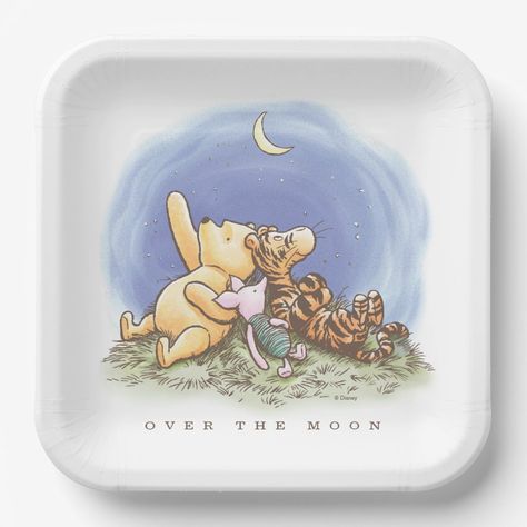 Baby Shower Gift Favors, Unique Baby Shower Themes, Winnie The Pooh Themes, Baby Shower Party Games, Disney Baby Shower, Moon Baby Shower, Classic Winnie The Pooh, Cute Winnie The Pooh, Moon Baby