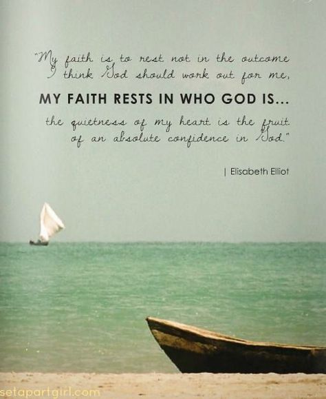 My faith rests in who God is! Elizabeth Elliot, Elisabeth Elliot Quotes, Elisabeth Elliot, Soli Deo Gloria, Scripture Quotes, Quotable Quotes, Verse Quotes, Bible Verses Quotes, Words Of Encouragement