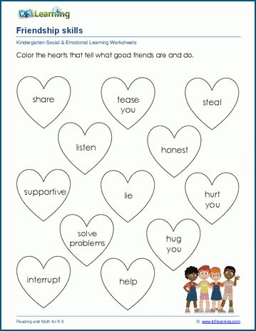 Exercises for building friendships and resolving conflict. Free | Social & emotional | Worksheets | Kindergarten | Printable Getting Along With Others Worksheets, Building Relationships Activities Preschool, Social Emotional Learning Preschool Free Printables, Friendship Worksheets For Kindergarten, Friendship Worksheets For Kids, Social Emotional Learning Activities Free Printables, Kindness Worksheets For Kids, Social Emotional Worksheets, Social Emotional Learning Preschool